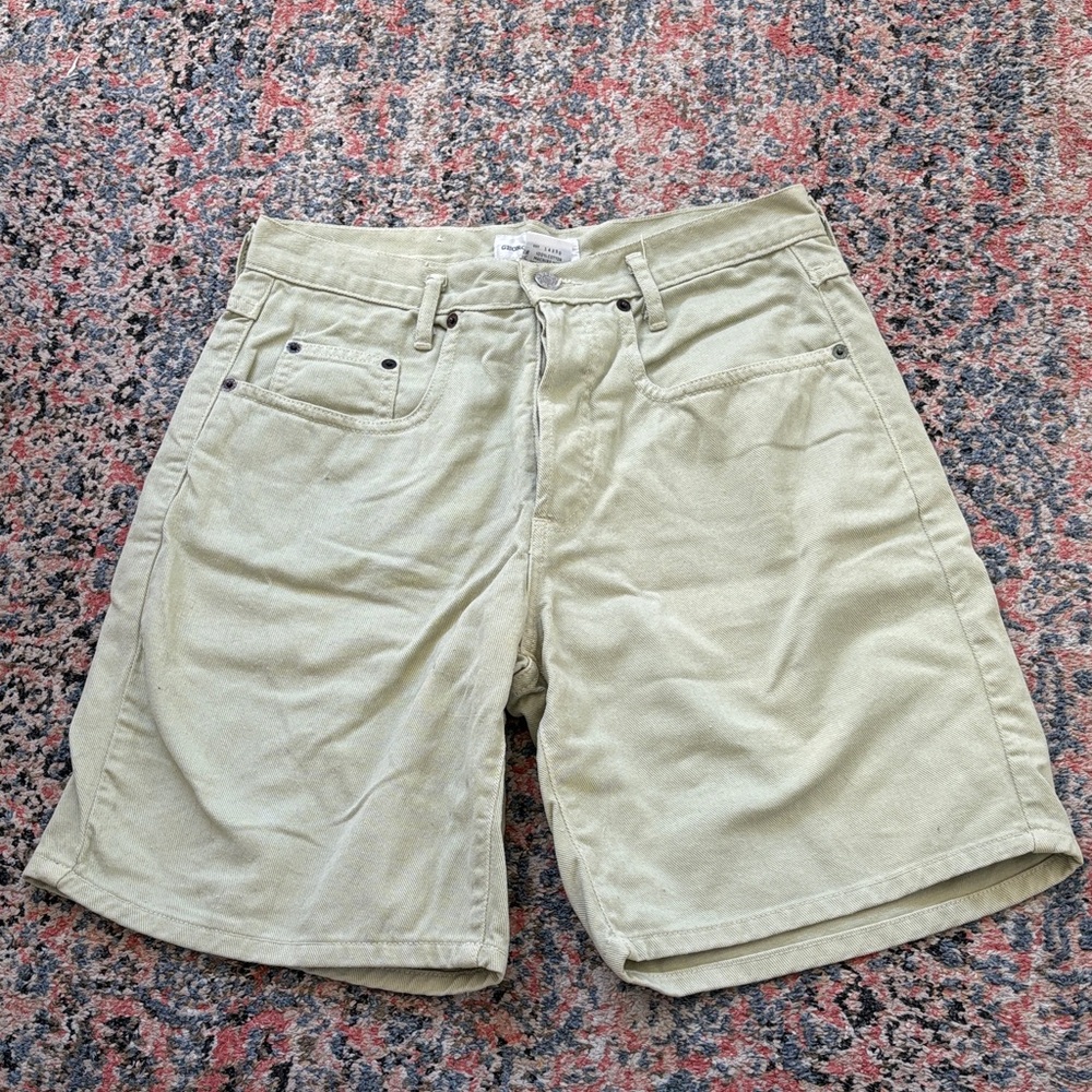 Guess Men's Cream Jean Shorts
